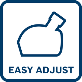 Easy adjust dust extraction guard