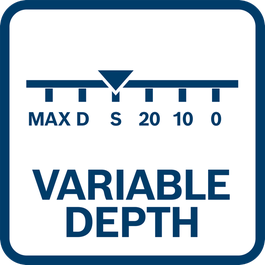  Toolless depth adjustment