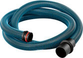 Bosch antistatic hose with bayonet lock and adapter.
