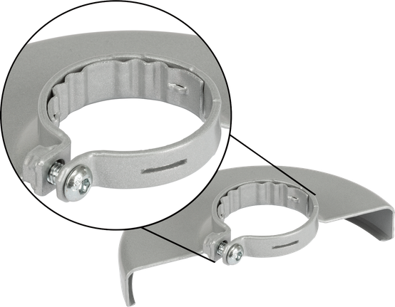 Bosch protective guard for grinding 125 mm diameter.