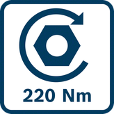 Bosch GDR 18V-220 cordless impact driver, ProCORE battery.