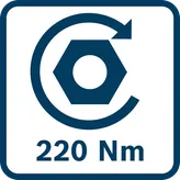 Bosch GDR 18V-220 cordless impact driver, ProCORE battery.