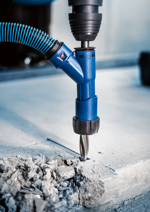 Bosch EXPERT SDS max Flat Chisel Adapter for concrete chiseling.