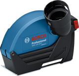 Bosch GDE 125 EA-T dust extraction guard for angle grinders.