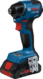 Bosch GDR 18V-220 cordless impact driver, ProCORE battery.