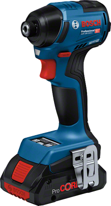 Bosch GDR 18V-220 cordless impact driver, ProCORE battery.