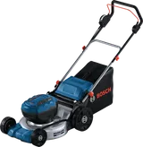 Bosch GRA 18V2-46 cordless lawnmower with brushless motor.