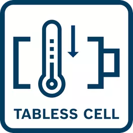 Longer runtime and extended battery lifetime due to less cell resistance and less battery heating