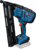 Bosch GNH 18V-64 MD cordless wood nailer for precise nailing.