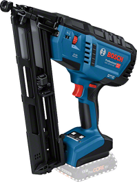 Bosch GNH 18V-64 MD cordless wood nailer for precise nailing.