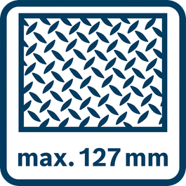 Cutting depth 127mm
