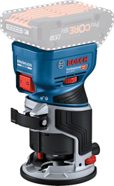 Bosch GKF 18V-8 cordless palm router with brushless motor.
