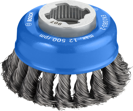 PRO Metal heavy X-Lock Cup Brush, 75 x 0.35 mm Bosch PRO Metal heavy X-Lock Cup Brush 75 mm for grinders.