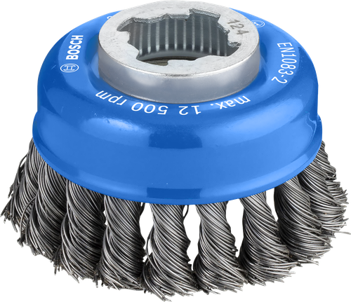 PRO Metal heavy X-Lock Cup Brush, 75 x 0.5 mm Bosch PRO Metal heavy X-Lock Cup Brush 75 mm.