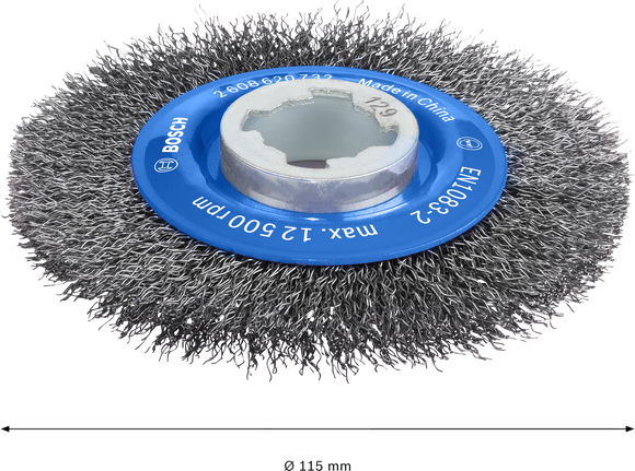 PRO Metal clean X-Lock Wire Wheel, 115 x 0.3 mm Bosch PRO Metal clean X-Lock wire wheel, 115 mm diameter.
