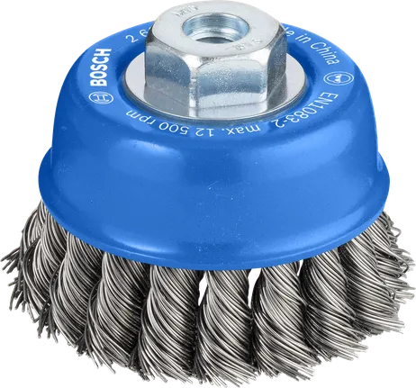 PRO Metal heavy Cup Brush, 75 x 0.5 mm, Thread Bosch PRO Metal heavy cup brush, 75 mm for angle grinders.