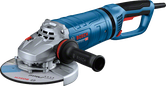 Bosch GWS 27-180 PR angle grinder with ergonomic handle.