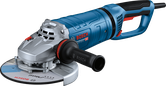 Bosch GWS 27-180 PR angle grinder with ergonomic handle.