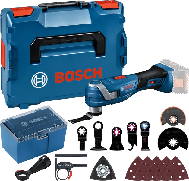 Bosch GOP 18V-34 multitool kit with L-BOXX case.