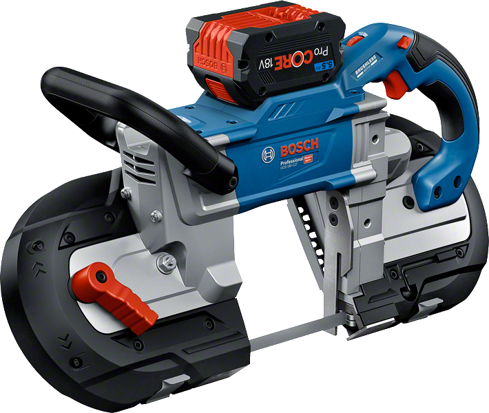 Bosch GCB 18V-127 cordless band saw for precise cutting.