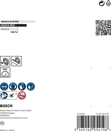 PRO Stainless Steel heavy X-Lock Wire Wheel, 115 x 0.5 mm Bosch PRO X-Lock stainless wire wheel 115 x 0.5 mm.