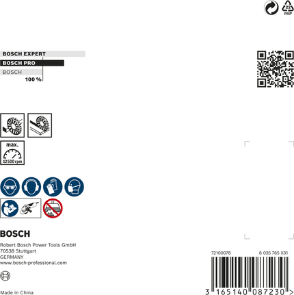 PRO Metal clean Bevel Brush, 100 x 0.3 mm, Thread Bosch PRO Metal clean bevel brush 100 x 0.3 mm.