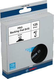Bosch PRO backing pad 125 mm 8 mm.