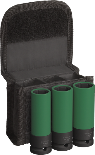 Bosch PRO Impact Socket Set 1/2" extra-deep 3 pcs.