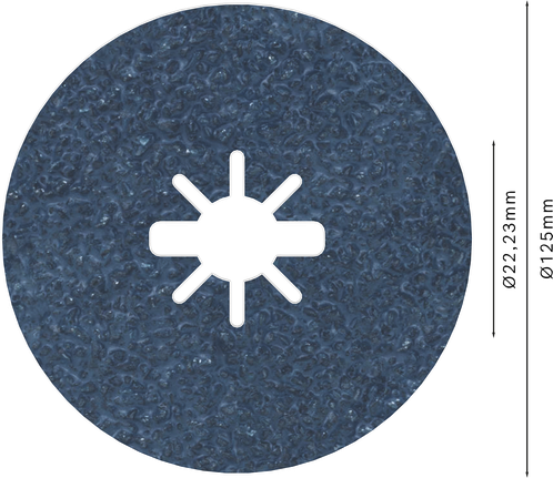 Bosch PRO R574 X-Lock fibre disc 125mm G24.