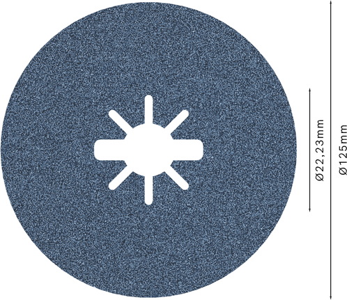Bosch PRO R574 X-Lock Fibre Disc 125 mm G80.