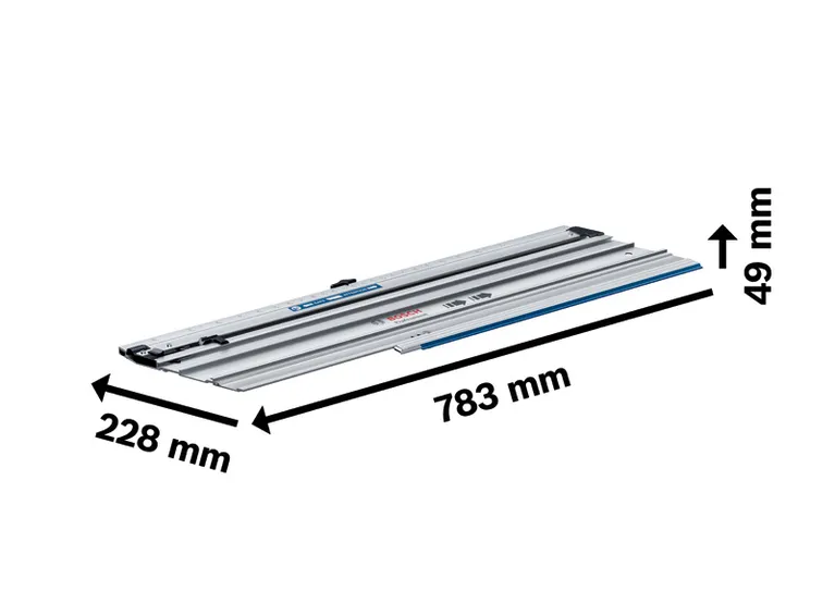 Bosch FSN 440 X guide rail, 783 mm length.