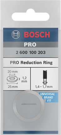Bosch PRO reduction ring 25 x 1.2 x 20 mm.