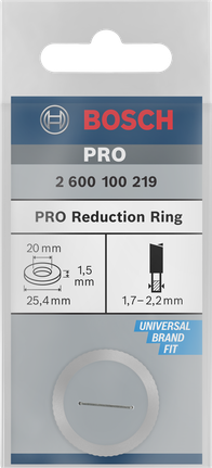 Bosch PRO reduction ring 25.4×1.5×20 mm.