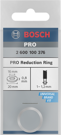 Bosch PRO reduction ring 20×0.8×16 mm.