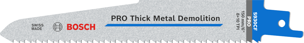 Bosch PRO Thick Metal Demolition S930CF blade, micro edge.