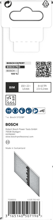 PRO Thick Metal Demolition S930CF Blade, 1.6 x 22 x 150 mm, 5 pcs Bosch PRO S930CF thick metal demolition blade 5 pcs 150×22×1.6 mm.