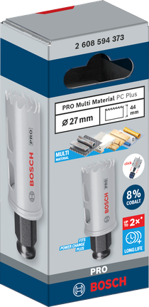 PRO Multi Material PC Plus Hole Saw, 27 mm PRO Multi Material PC Plus Hole Saw, 27 mm