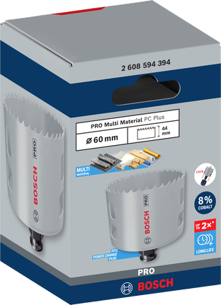PRO Multi Material PC Plus Hole Saw, 60 mm PRO Multi Material PC Plus Hole Saw, 60 mm