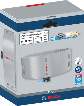 PRO Multi Material PC Plus Hole Saw, 140 mm PRO Multi Material PC Plus Hole Saw, 140 mm