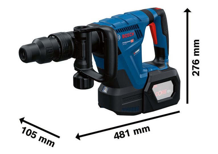 Bosch GSH 18V-5 cordless demolition hammer with SDS max.