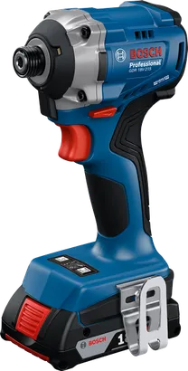 Bosch GDR 18V-215 cordless impact driver for fastening tasks.