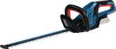 Bosch GHE 18V-50 cordless hedgecutter, ergonomic handle.