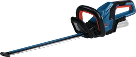 Bosch GHE 18V-50 cordless hedgecutter, ergonomic handle.