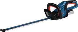 Bosch GHE 18V-60 cordless hedgecutter for trimming.