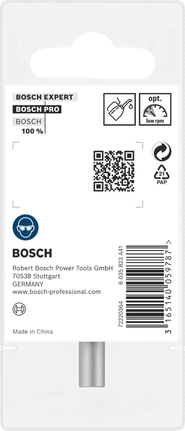 PRO Steel HSS Countersink Bit, 16 x 43 mm, M8 Bosch PRO Steel HSS countersink bit 16×43 mm.