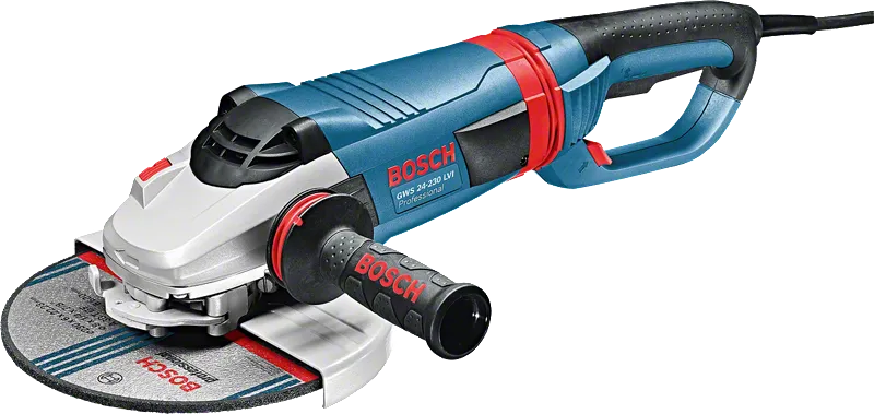 Bosch GWS 24-230 LVI angle grinder with 230mm disc.