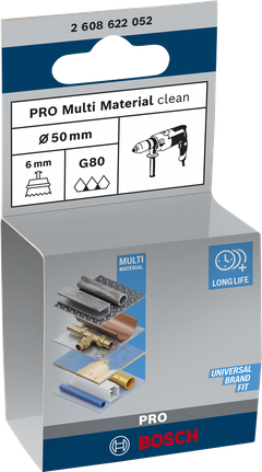 PRO Multi Material clean Cup Brush, Straight Shank, 50 x 1 mm Bosch PRO Multi Material clean cup brush 50×1mm.