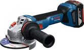 Bosch GWS 18V-11 cordless angle grinder with side handle.