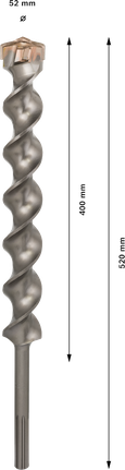 PRO SDS-max-7 Drill Bit, 52x400x520 mm PRO SDS-max-7 Drill Bit, 52x400x520 mm