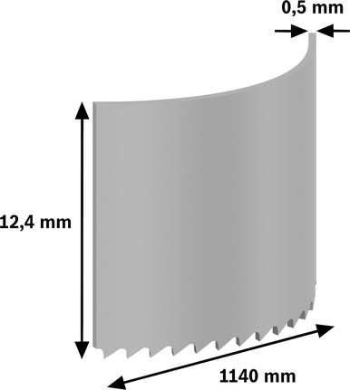 PRO CB4424 Band Saw Blade, 1140 mm, 2 pcs Bosch PRO CB4424 Band Saw Blade 1140 mm, 24 TPI.